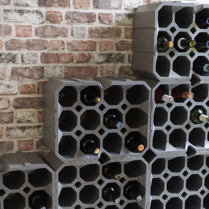 RANGE-BOUTEILLES POLYSTYRENE OKTO 12 BOUTEILLES - WELDOM