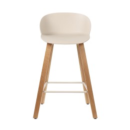 LOT DE 2 TABOURETS MARTY BEIGE LIN