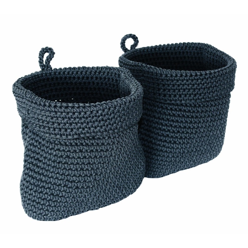 Detail of Lot de 2 paniers maille à suspendre