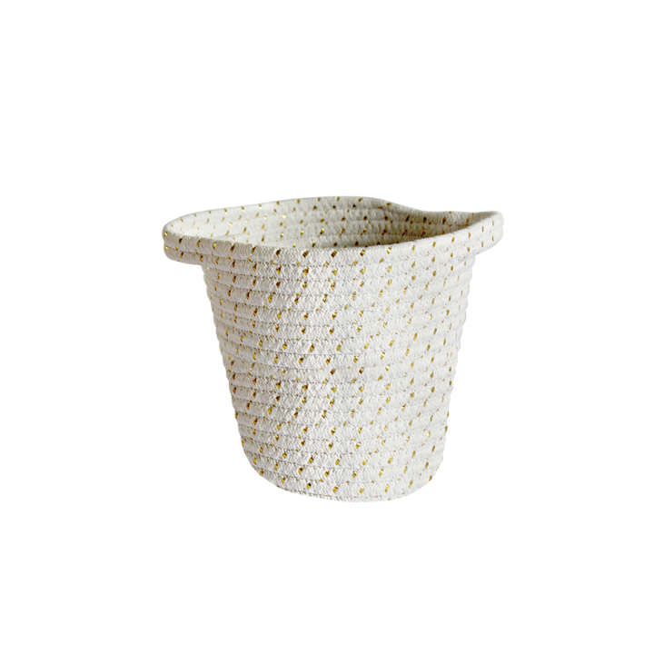 Petit panier de rangement en coton