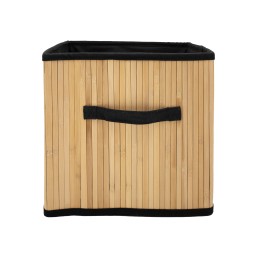 Bac cube de rangement en bambou