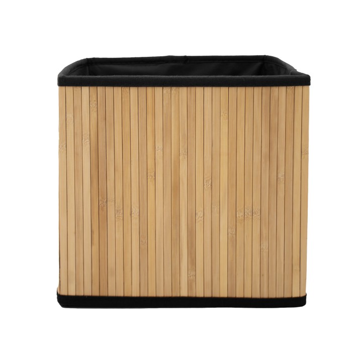 Bac cube de rangement en bambou
