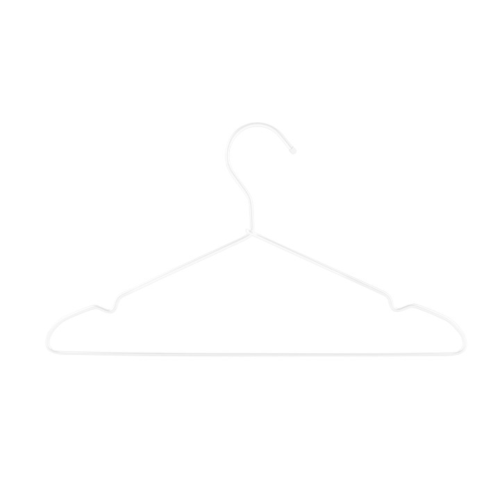 Lot de 6 cintres en métal blanc