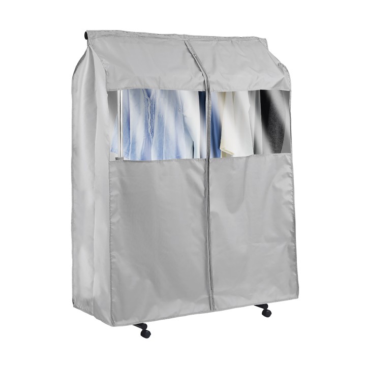 Housse pour portant en polyester gris