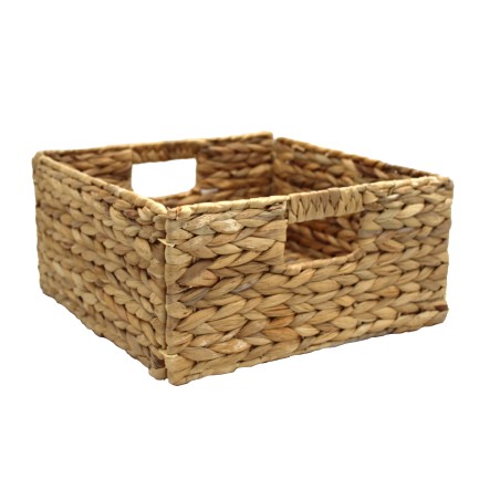 Detail of Panier rectangle en paille naturelle