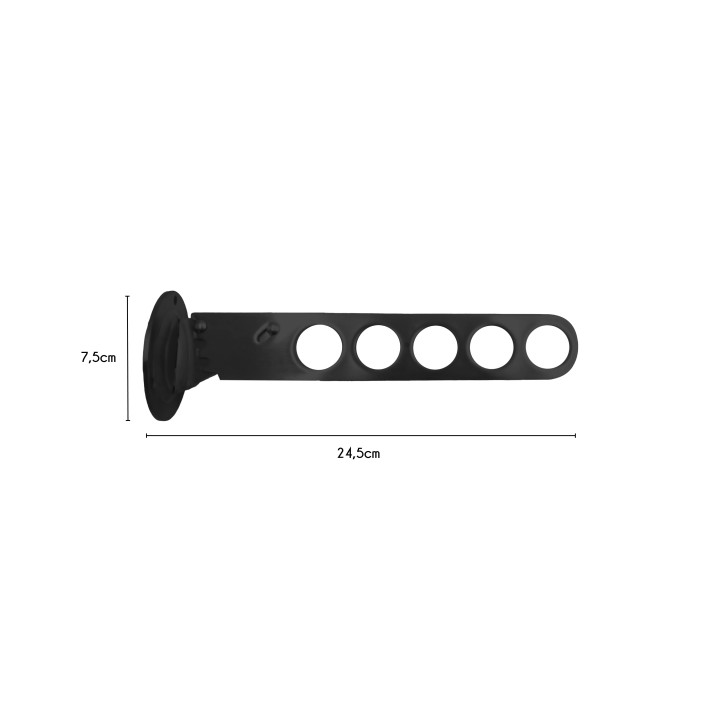 Range-cintre rabattable 5 trous