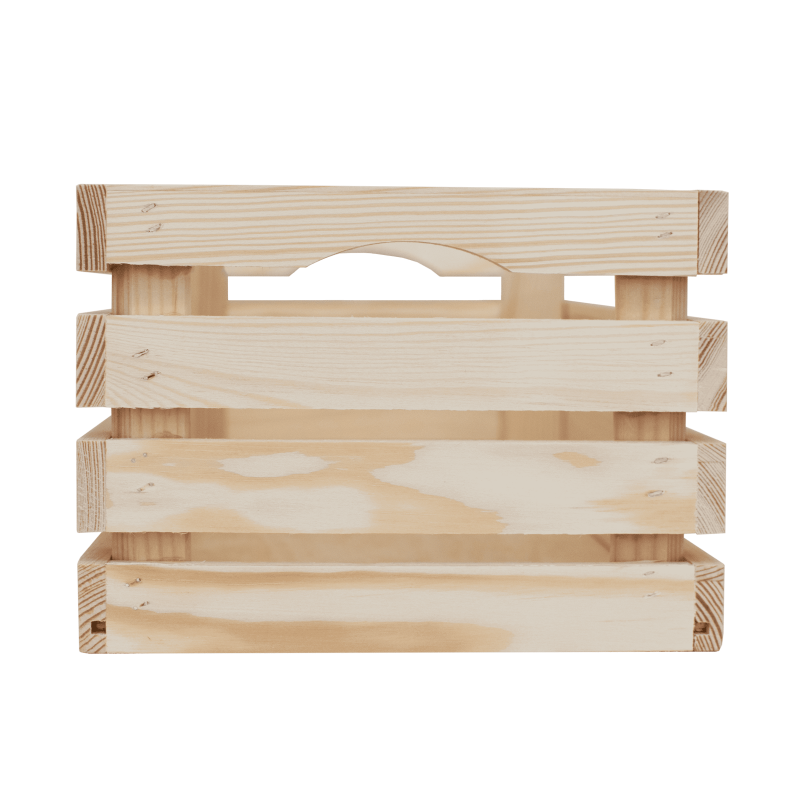 Detail of Lot de 3 cagettes en pin naturel