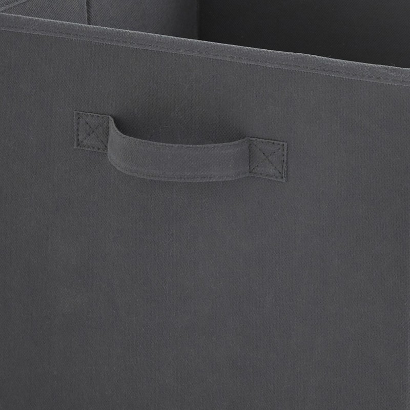 Detail of Bac de rangement en intissé anthracite L