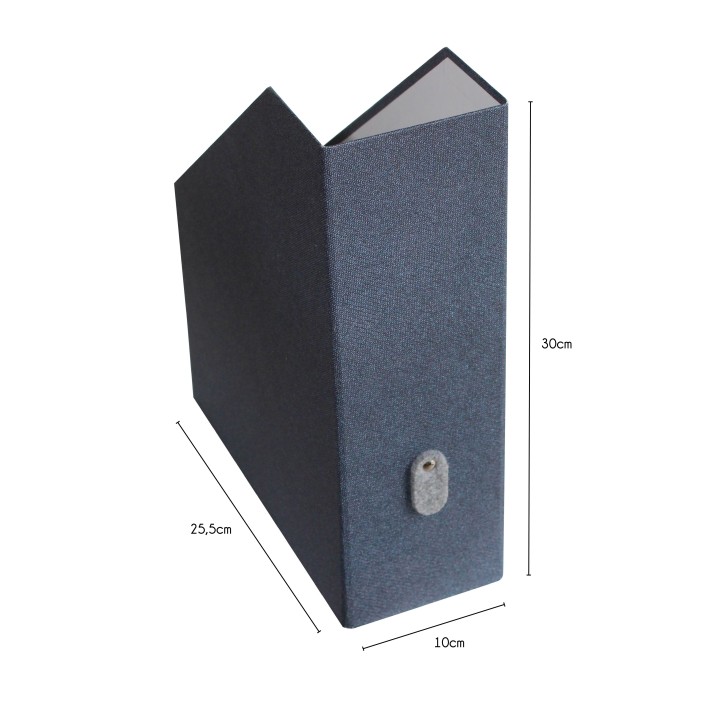Lot de 2 porte-documents en carton bleu