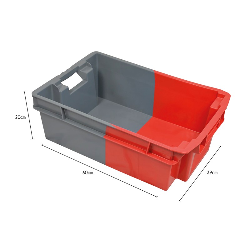 Detail of Bac de rangement bicolore en plastique 32 L
