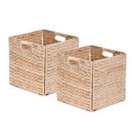Petits paniers carrés de rangement - 31x31x31 cm - Lot de 2