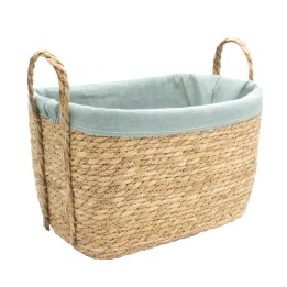 Corbeille à linge en osier - Doublé coton