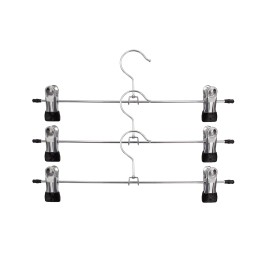 Cintres à pinces métal - Rangement vêtements
