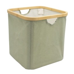 Panier de rangement en tissu vert - 31 cm