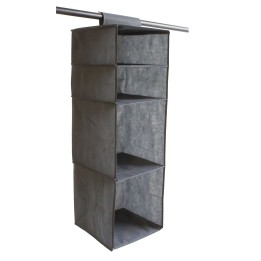Rangement penderie à suspendre - Gris