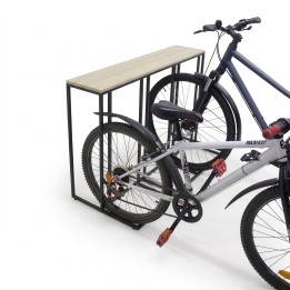 Porte-vélos Koro 4 vélos en métal noir 116,5 x 50 x 77,5 cm