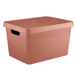 Boîte de rangement rose - 17 litres