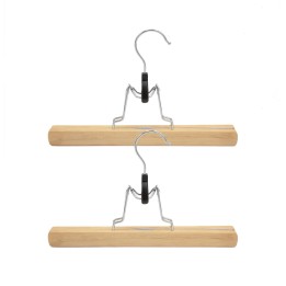 Cintres en bois FSC pour pantalon ou jupe - 25 cm de long