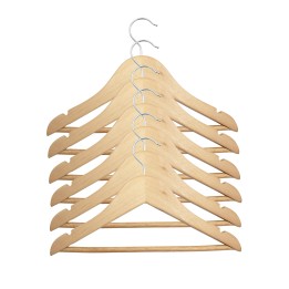 Cintres en bois pour enfants avec encoches et barre - 30 cm