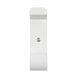 Patère double en métal blanc