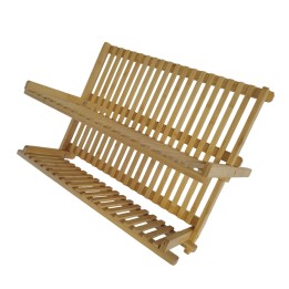 Égouttoir pliable en bambou - Rangement évier