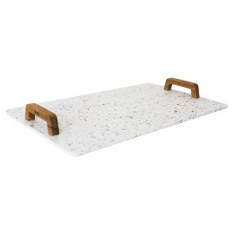 Petit plateau noir - En déchets plastique - 54x34x1 cm