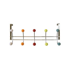 Patère chromé et coloré - Style scandinave - Largeur 48 cm