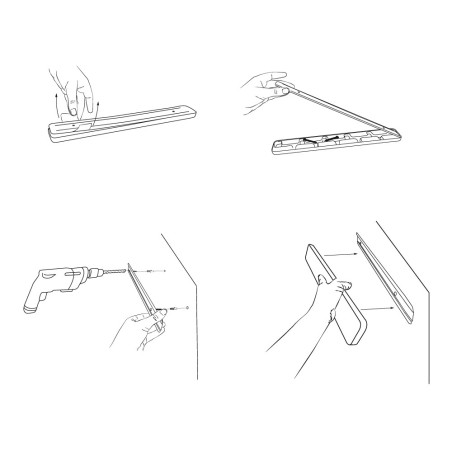 Detail of Barre aimantée porte outils 38 cm