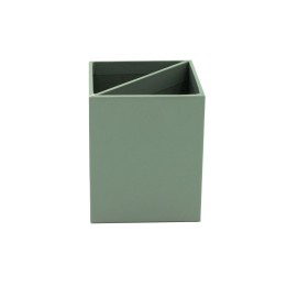 Pot à crayons de bureau en carton vert