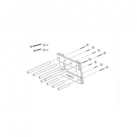 Detail of Range-bottes de jardin en bois blanc