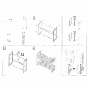 Detail of Etagère extensible sous évier