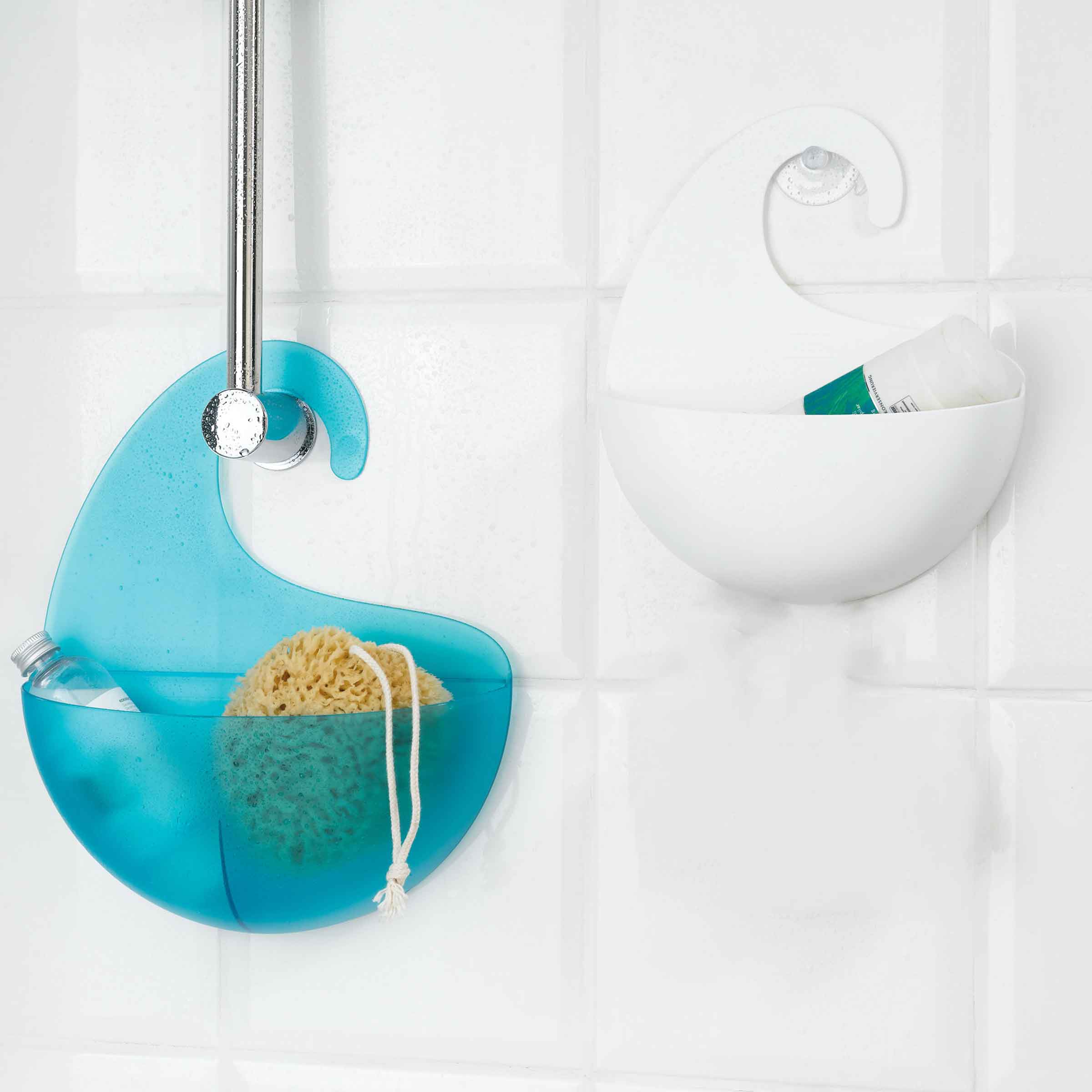  Panier  de douche  blanc