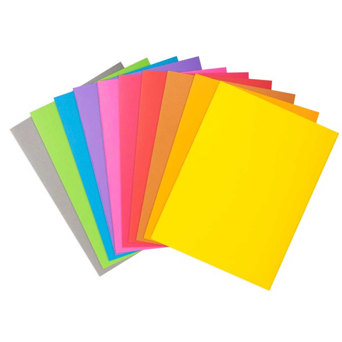 100 sous-chemises colorées format A4 en papier 10 couleurs
