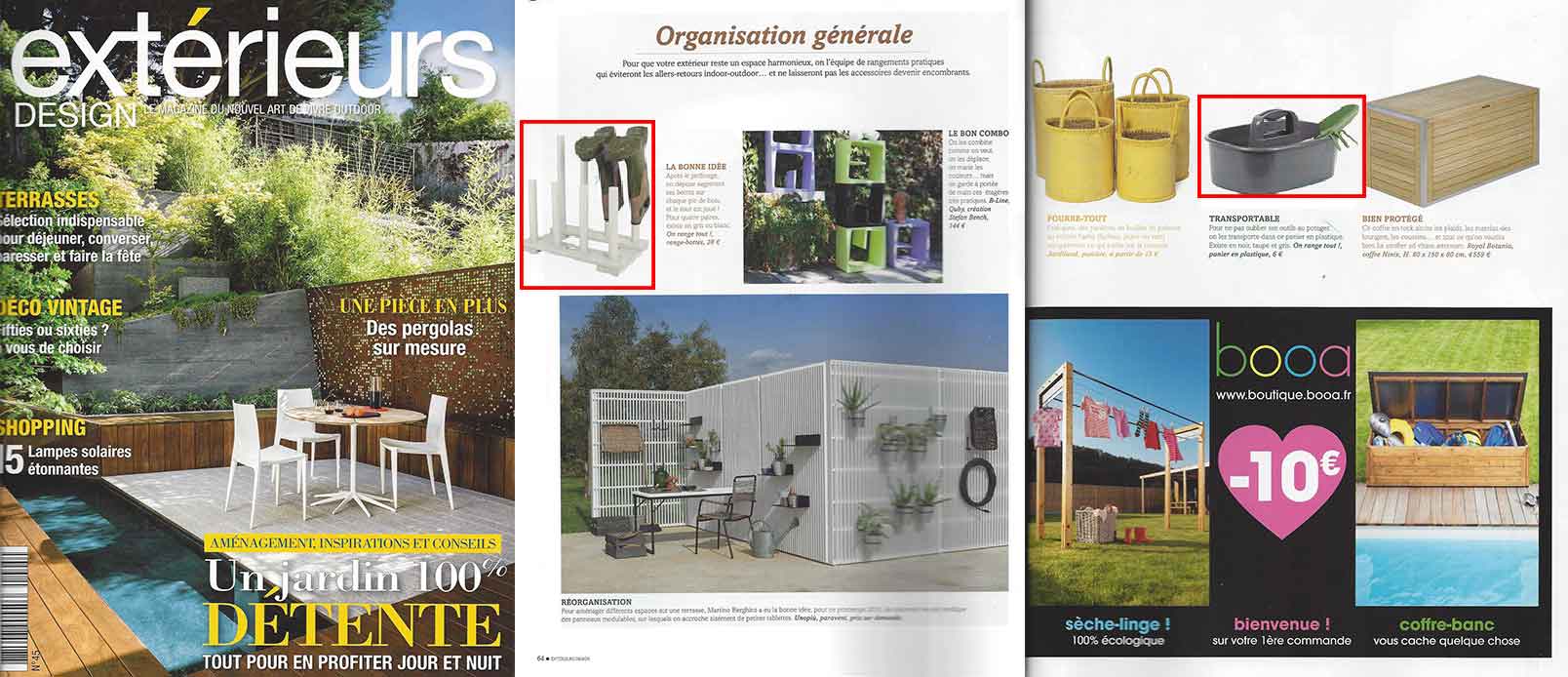 Extérieurs Design Range-bottes de jardin en bois