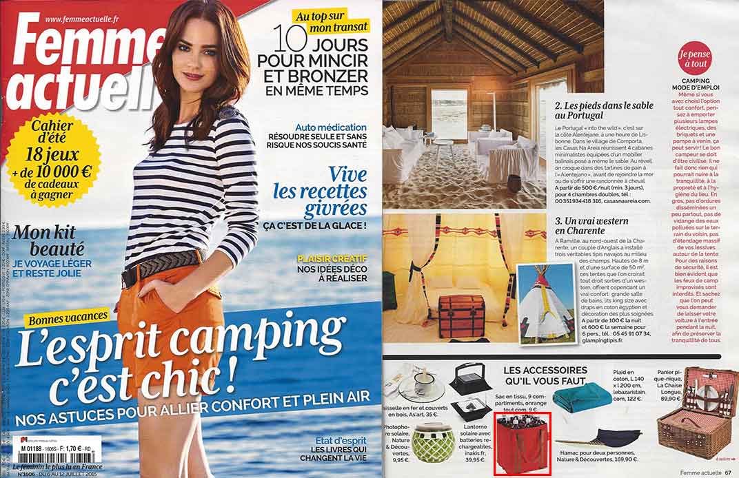 Femme Actuelle Sac range-bouteilles