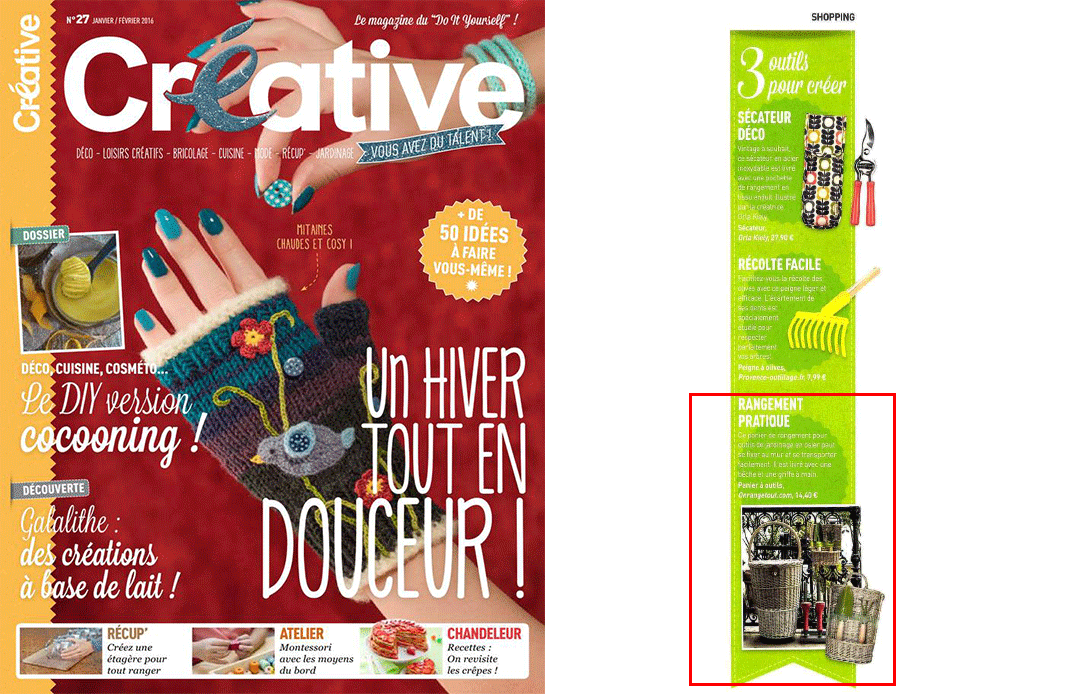 Créative Porte outils en bois