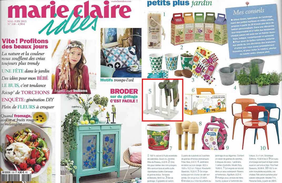 Marie Claire idées Range-bottes de jardin en bois