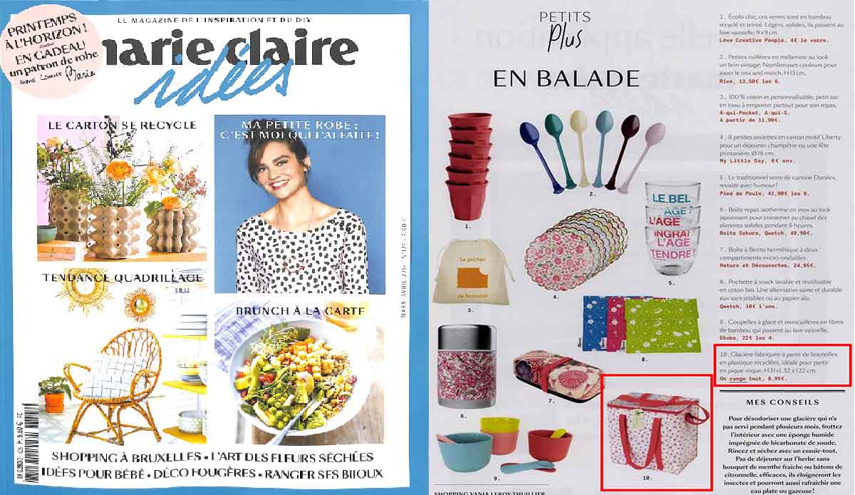 Marie claire idées Couverture magazine