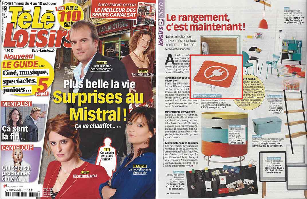 Télé Loisirs Une de télé loisirs