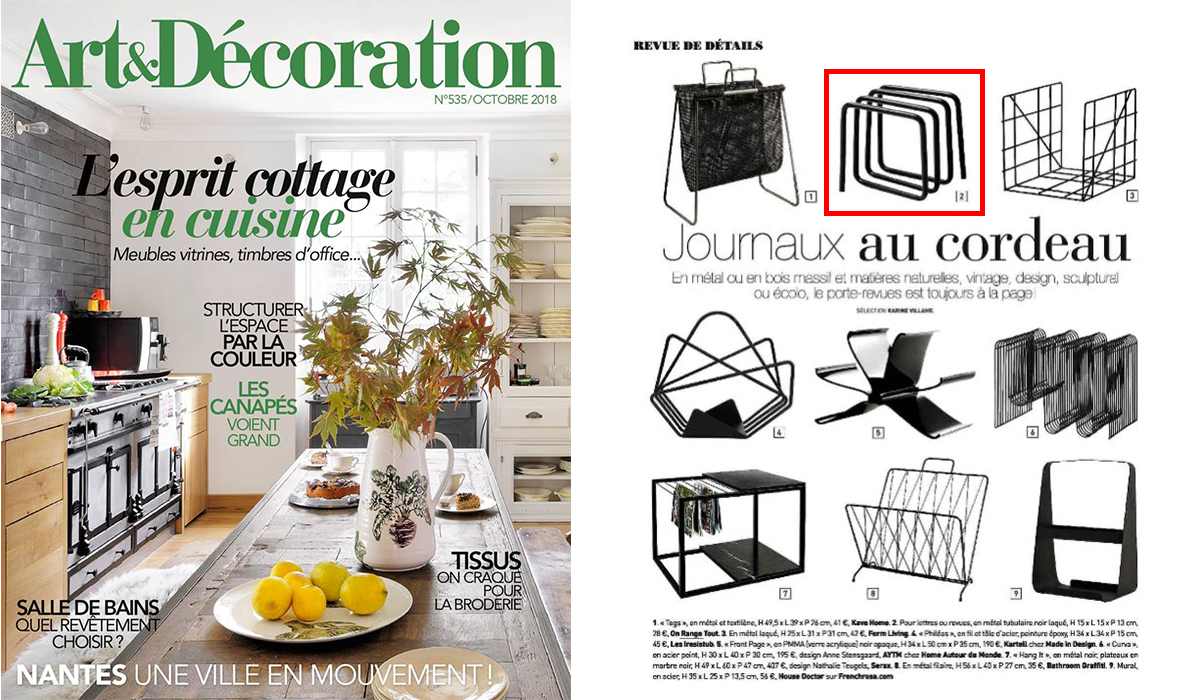 art et décoration octobre 2018 couverture du magazine art et décoration octobre 2018