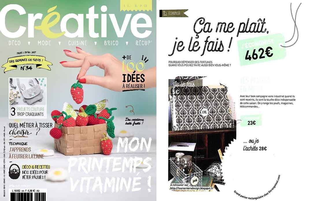Magazine créative Une du magazine créative mars avril