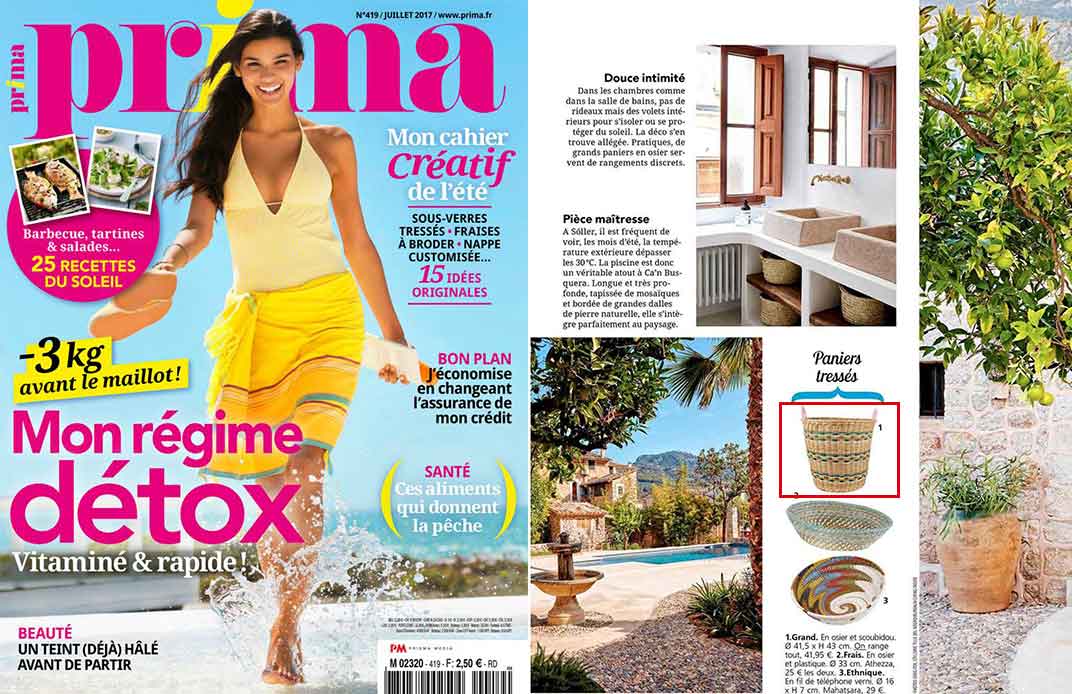 Prima juillet 2017 Une du magazine Prima juillet 2017