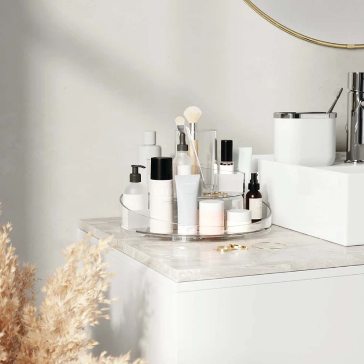Organisateur de maquillage rotatif