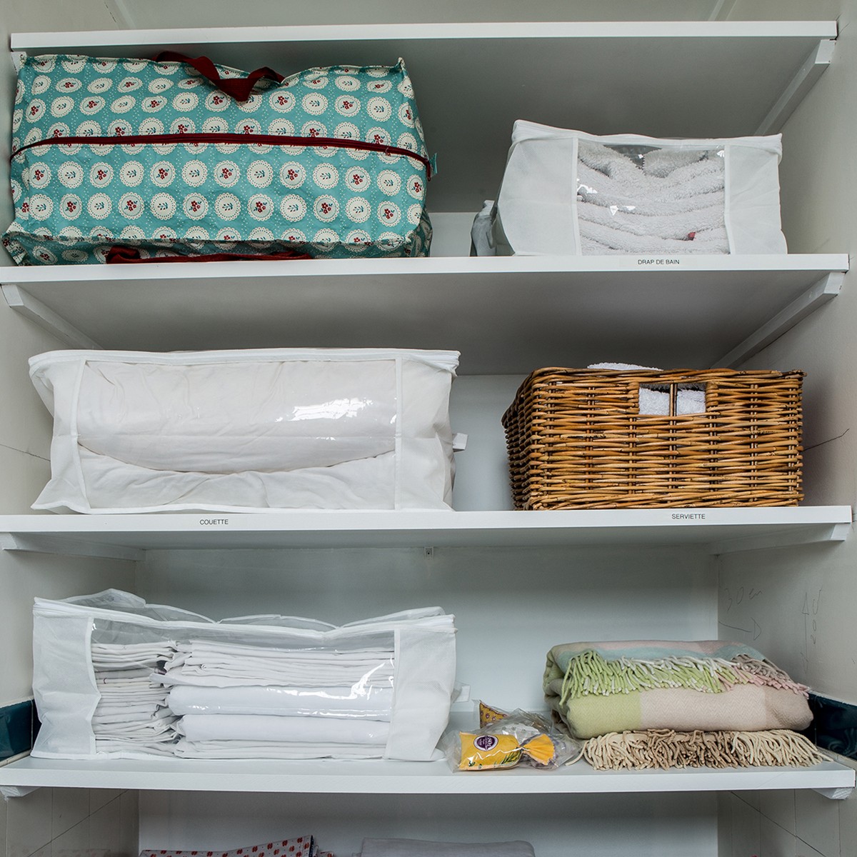 sac de rangement en plastique recyclé avec motifs