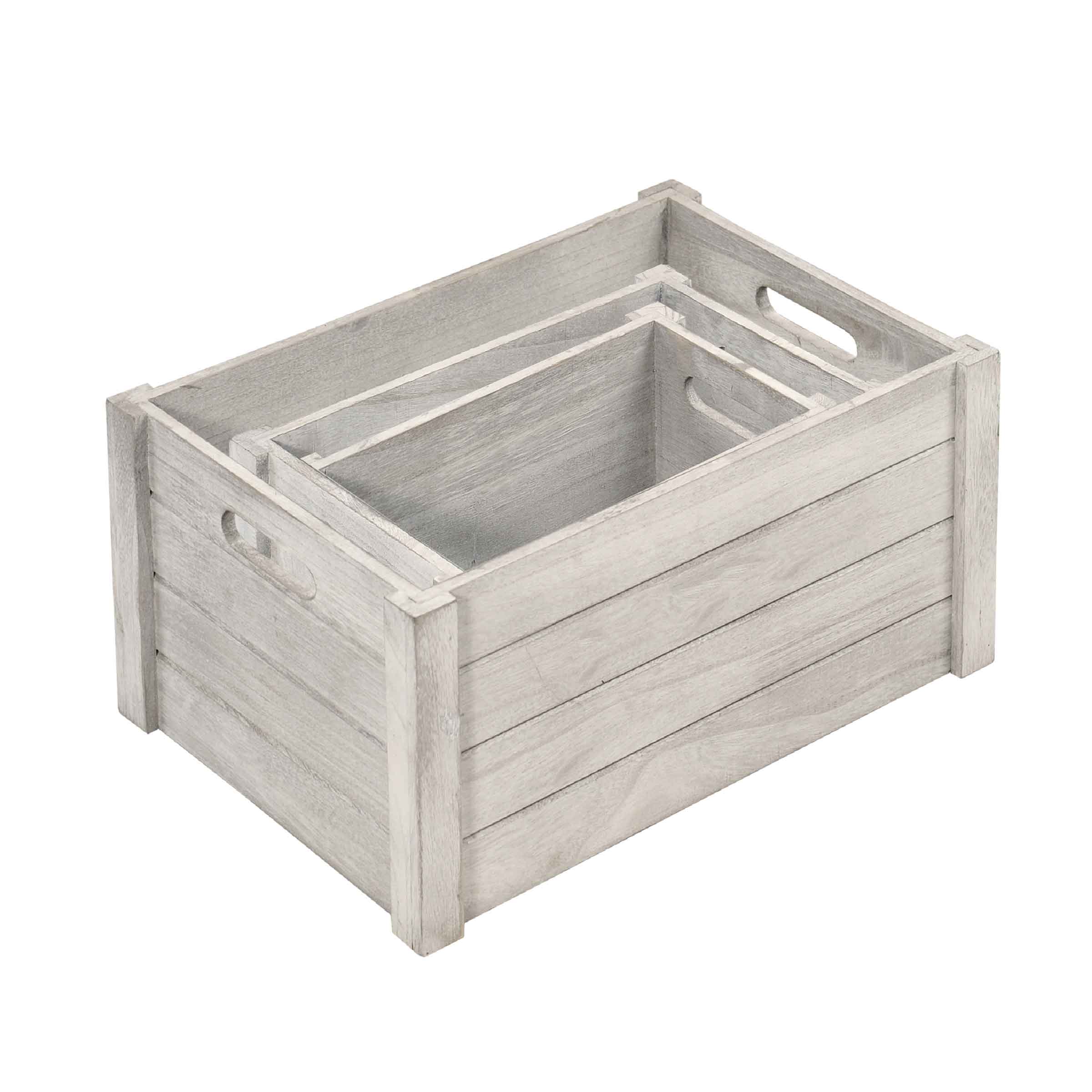 Caisse de rangement en bois. L