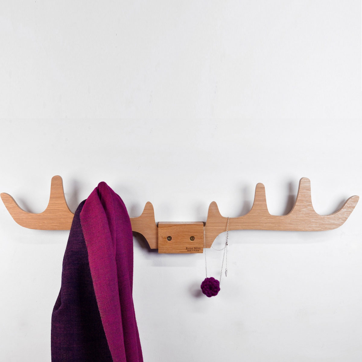 Porte-manteau mural cerf