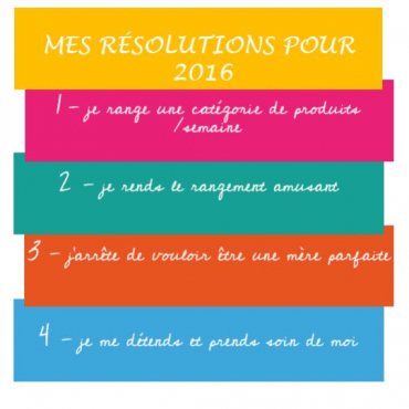 Mes résolutions pour cette année !